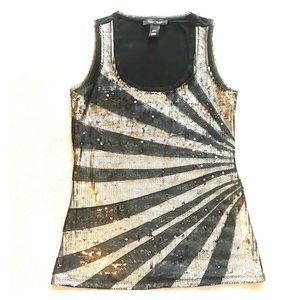 WHITE HOUSE BLACK MARKET XXS Sequin tank